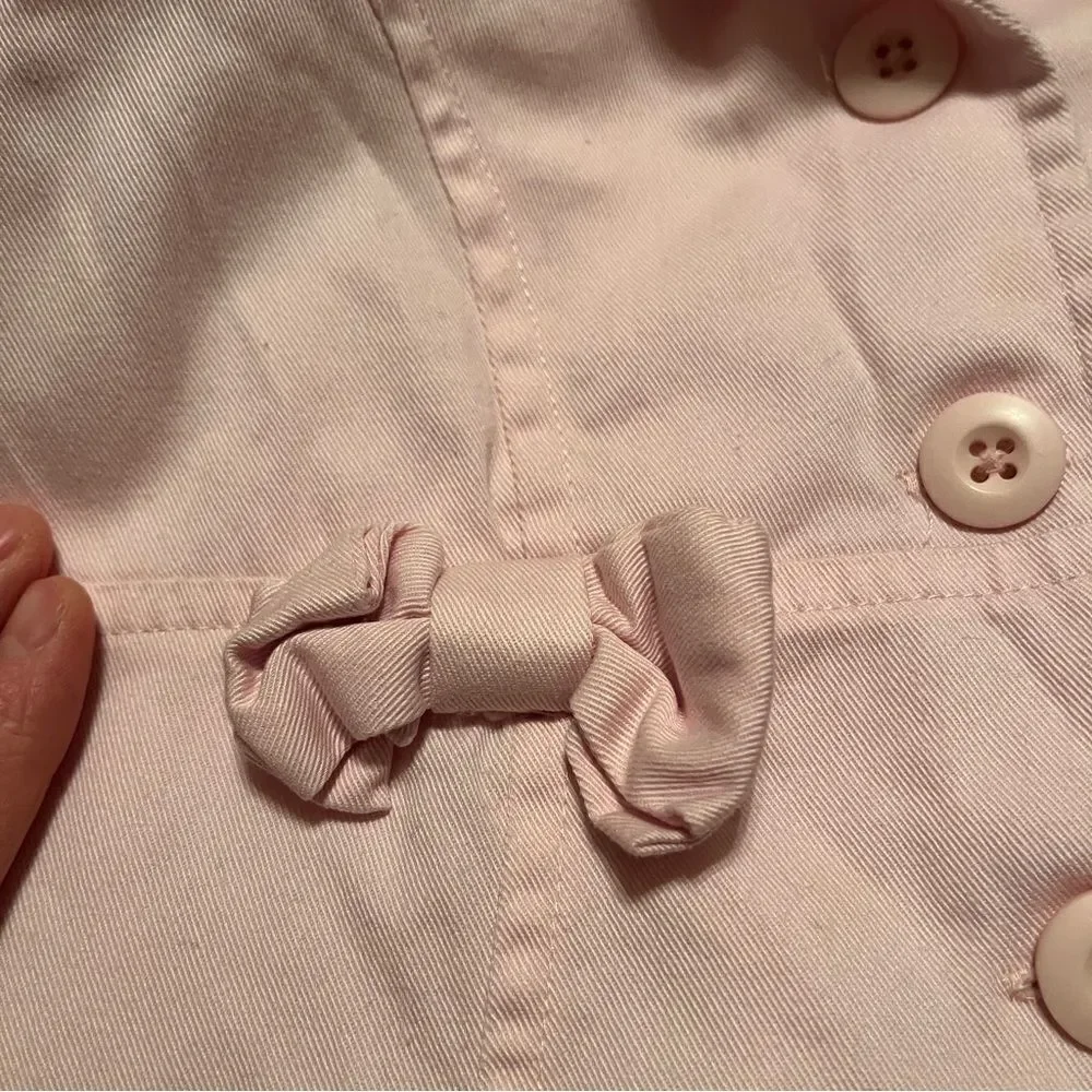 Toddler Girls Gymboree pale light Pink spring Lightweight Jacket for Easter!‎